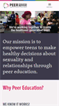 Mobile Screenshot of peereducationinstitute.org
