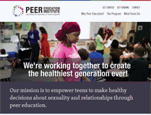 Tablet Screenshot of peereducationinstitute.org